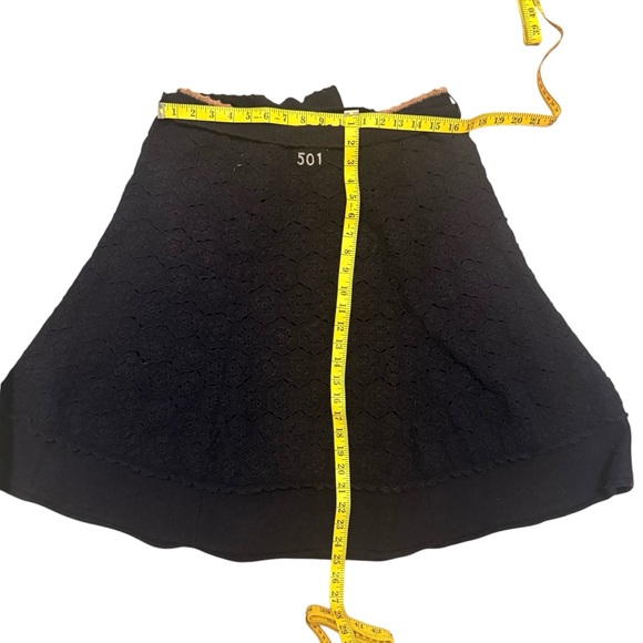 Odd Molly Black Knitwork Granny Circle Skirt - Picture 5 of 10